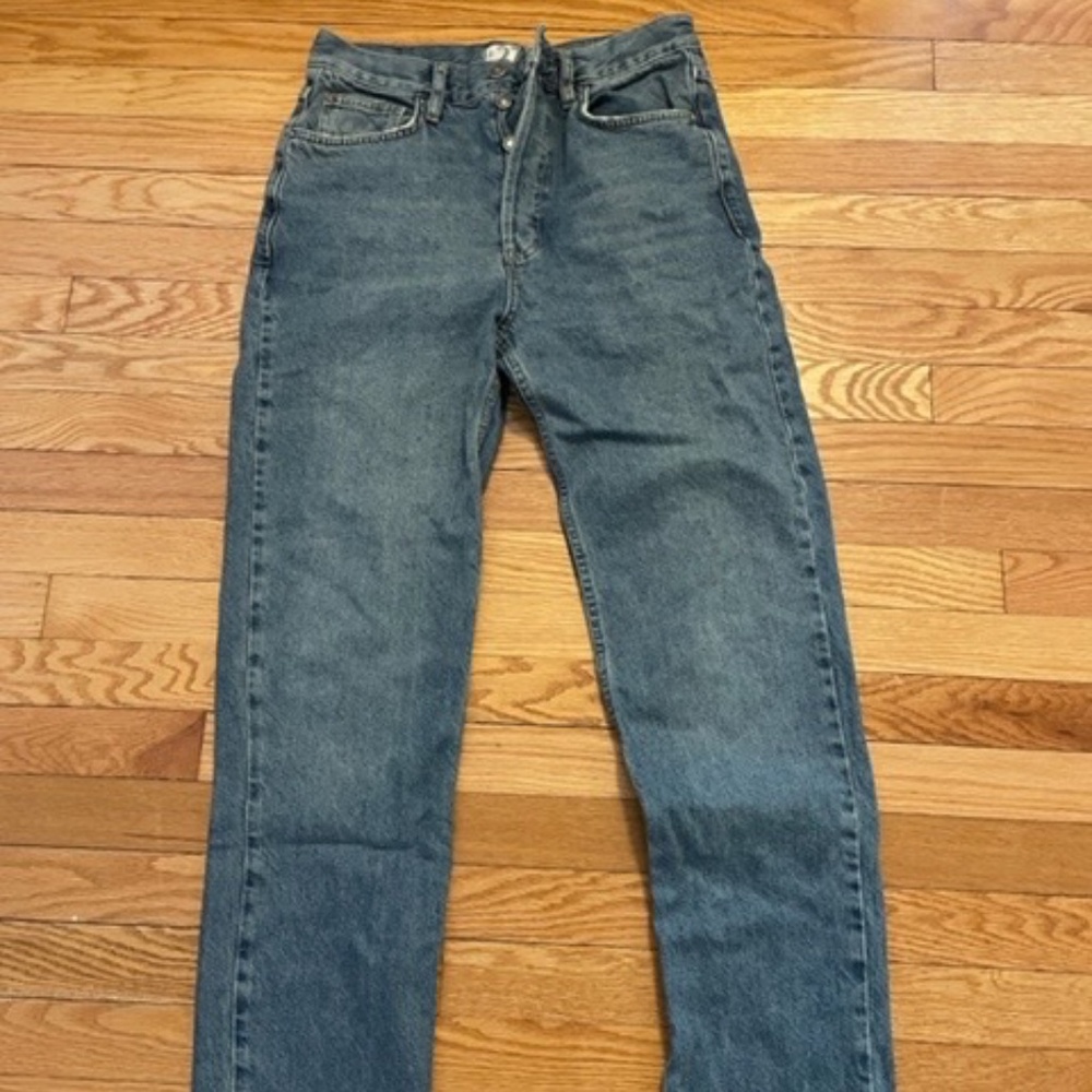 Free People High-Rise Straight Leg Jeans